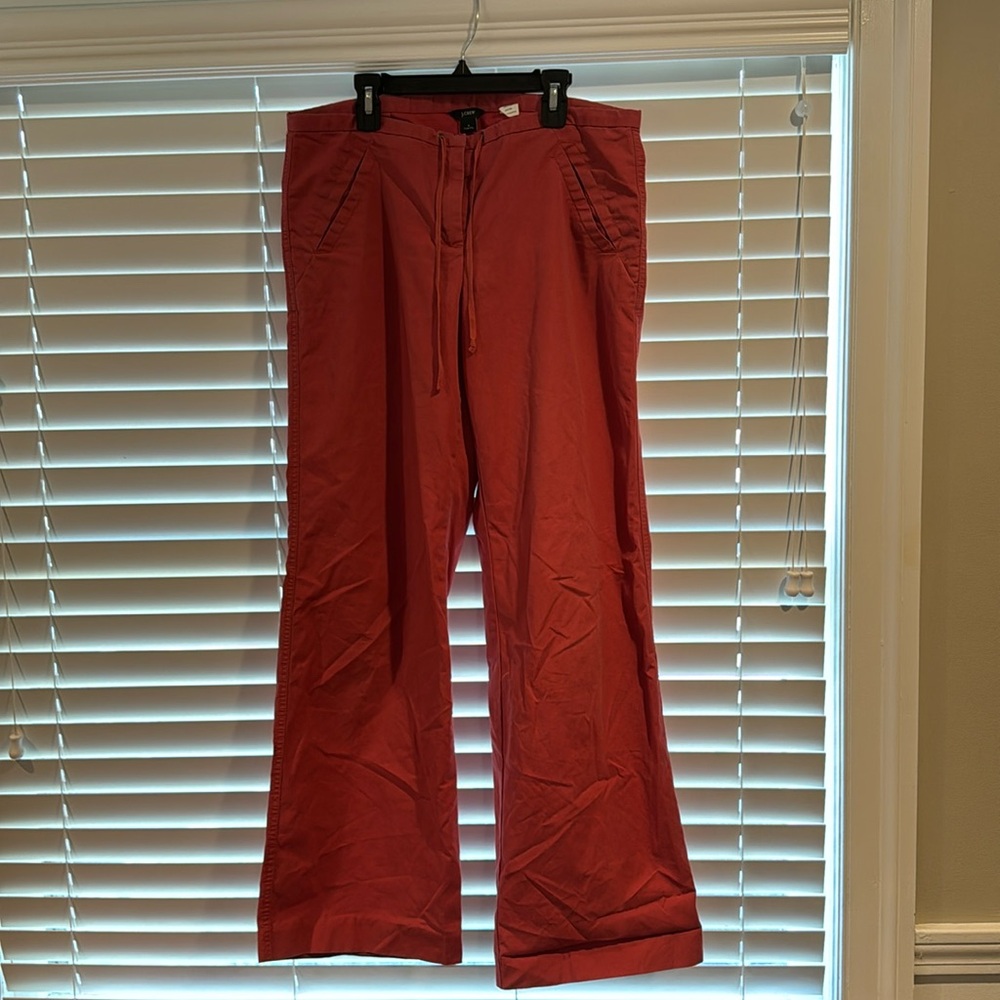 J crew low fit size 6 red pants
